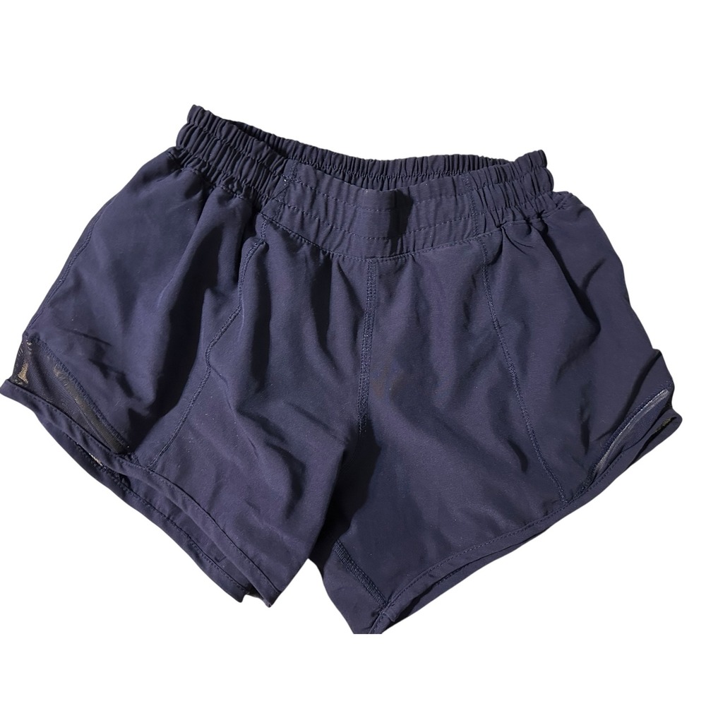 Kids Navy Blue Athletic‎ Running Shorts Youth Size Elastic Waist Activewear